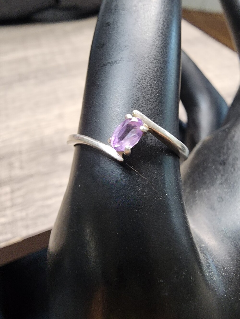 Avon Minimalist Dainty Amethyst Ring